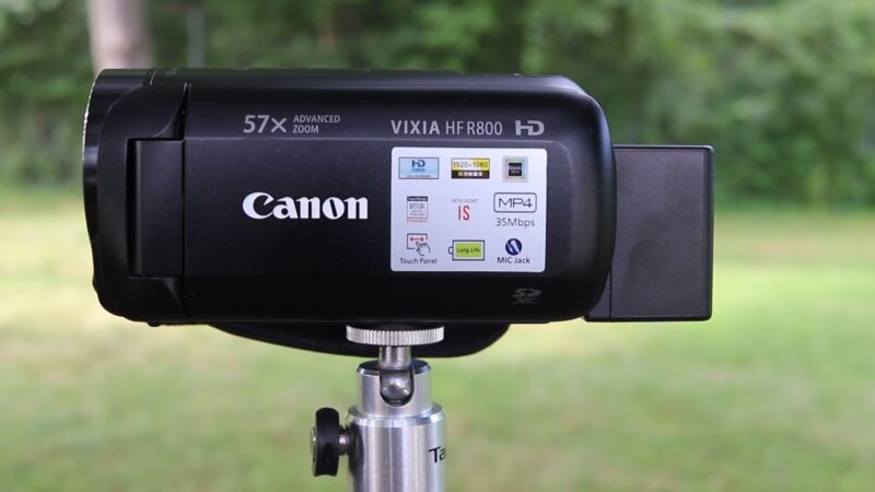 Canon Vixia HF R800 recording